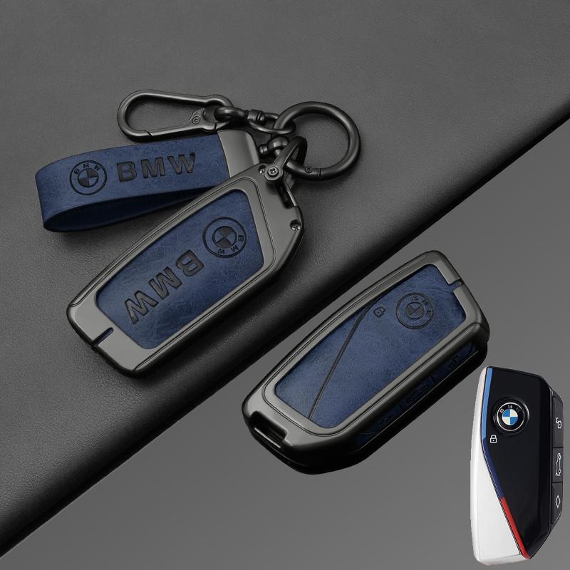 OSTB7 For BMW X1 U11 X7 X5 G05 LCI I7 IX XM Series 7 740Li U06 G81 M3 2023 2024 Zinc Alloy Car Remote Key Case Cover Shell Accessories