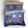 Halloween-Themed Cat Patterns Bedding Duvet Cover Set Duvet Cover Pillowcases  (1*Duvet Cover 2*Pillowcases, without duvet insert)
