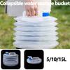 5/10/15L Collapsible Water Container Outdoor Camping Multi-functional Large Capacity with Faucet Push-down Water Reservoir