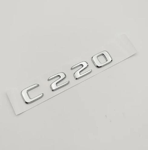 ABS 3D Хромированные Буквы на Автомобиль Наклейка на Задний Багажник BLUETEC C220 CDI Шильдик Логотип Для Mercedes BDGR C220 W204 W205 W203 Аксессуары