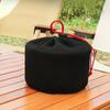 Camping Bag Cutlery Organizer Anti-Collision Black Drawstring Cookware for Beach BBQ