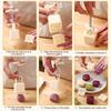 5Pcs/Set Chinese Style Mooncake Mold Hand Press Cake Mold Stamps Mid-Autumn Festival Pastry Mold Cake Decoration Baking Tools