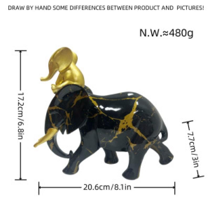 Resin Animal Figurine Decor Modern Home Art Sculpture Living Room TV Cabinet Sideboard Entryway