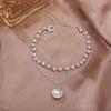 17KM Модный многослойный браслет с подвеской из жемчуга для женщин и девочек, милые браслеты-цепочки золотого, серебряного цвета, браслеты, ювелирные изделия, подарок
