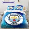 MCFC Узорный Комплект Постельного Белья Одеяло Пододеяльник Наволочка Домашний Декор Подарок на День Рождения (1 пододеяльник + 2 наволочки, без наполнителя)