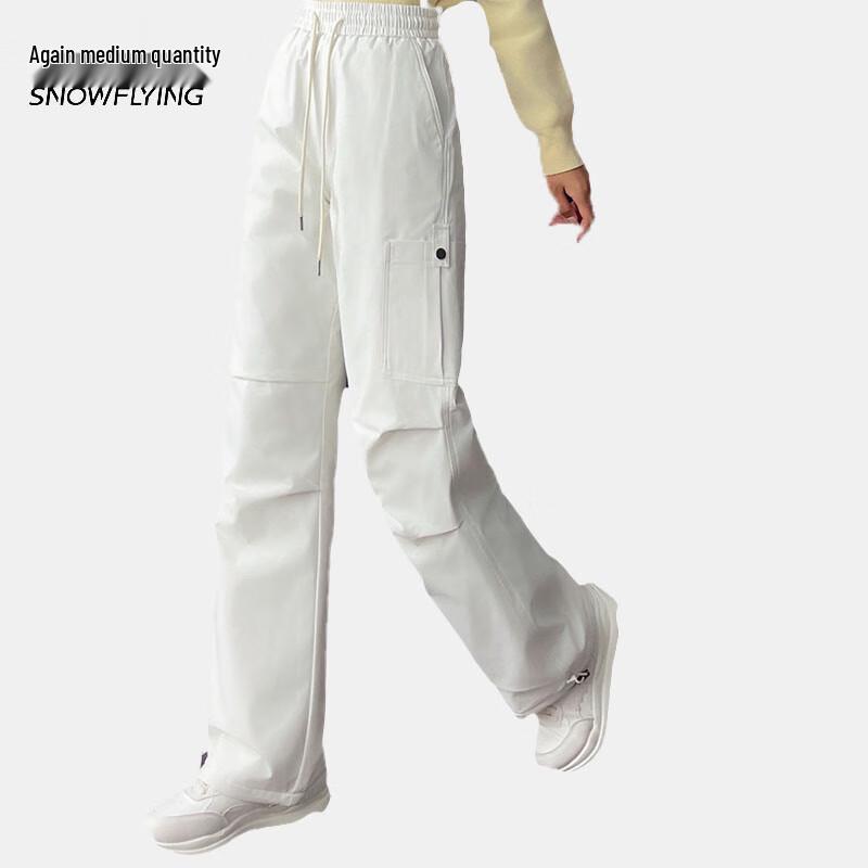 XueZhongFei Women's Water-Repellent Techwear Down Cargo Pants