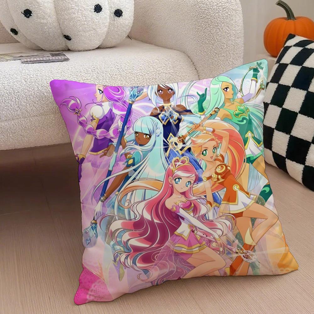 Anime TV LLoliRock Cushion Cover Throw Pillow Cover Hidden Button Durable Polyester Chair Cushion