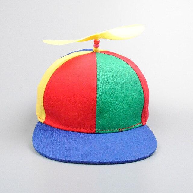 Летние женские и мужские бейсболки с пропеллером вертолета, красочная лоскутная кепка от солнца, детская регулируемая шляпа Snapback для папы