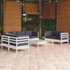 Day and Night - Day and Night Garden Furniture 8 Pieces with Cushions Solid Pine Wood