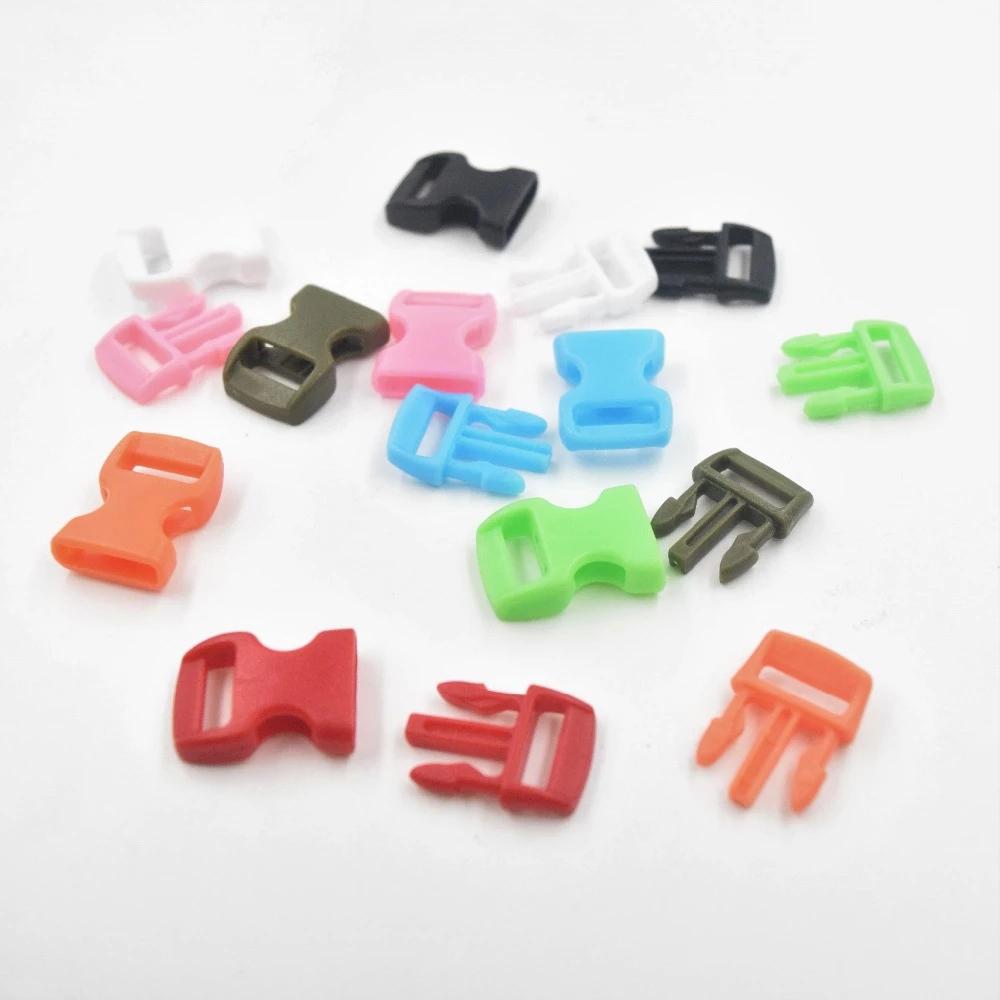 DIY Curved Parachute Bracele 3/8" 10mm Side Release Buckle Webbing Strap Outdoor Camp Paracord