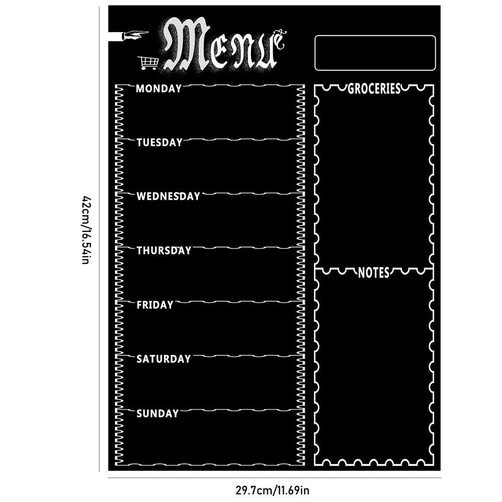 Reusable A3 Whiteboard Calendar Erasable Soft Magnetic Fridge Calendar Weekly Calendar Memo  School