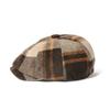 Клетчатая кепка газетчика мужская ретро твидовый берет англо-американская восьмиугольная кепка осенне-зимняя шляпа