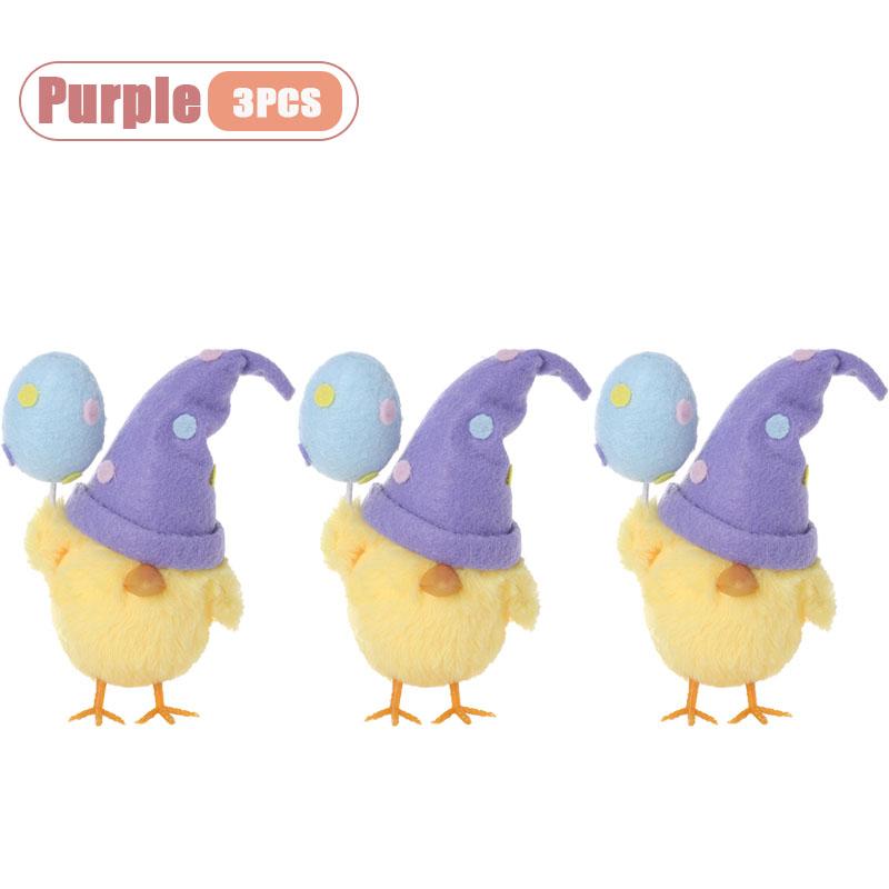 1-5PCS Easter Decor Instagram Cute Egg Chick Doll Ornament Festival Party Gift Home Decoration Seasonal Display