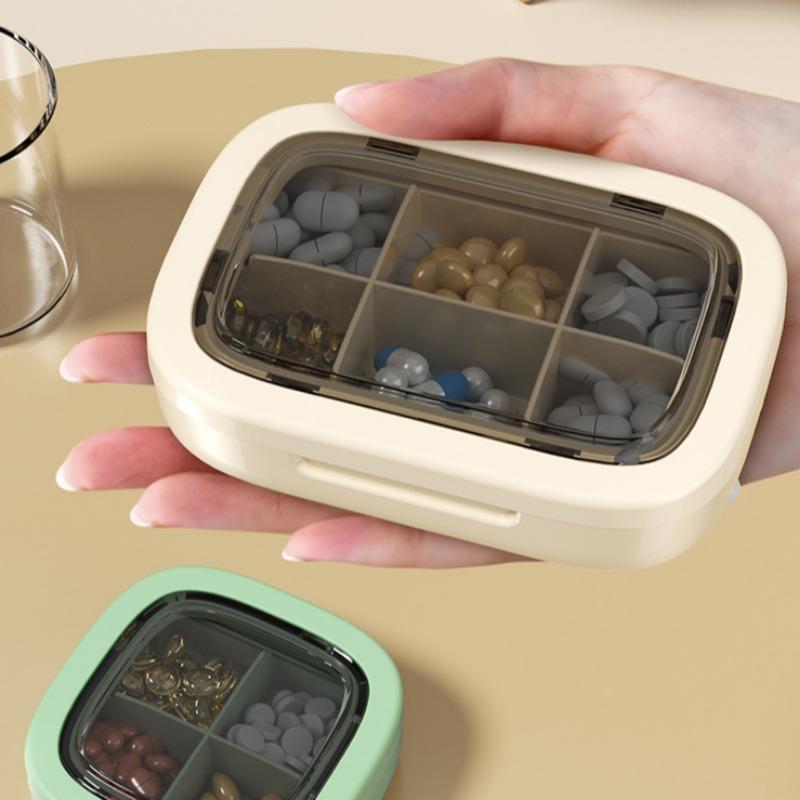 Ящики для хранения таблеток для путешествий на открытом воздухе 4/6/21 сетка, портативные герметичные контейнеры для лекарственных таблеток, небольшие пластиковые контейнеры для сортировки таблеток
