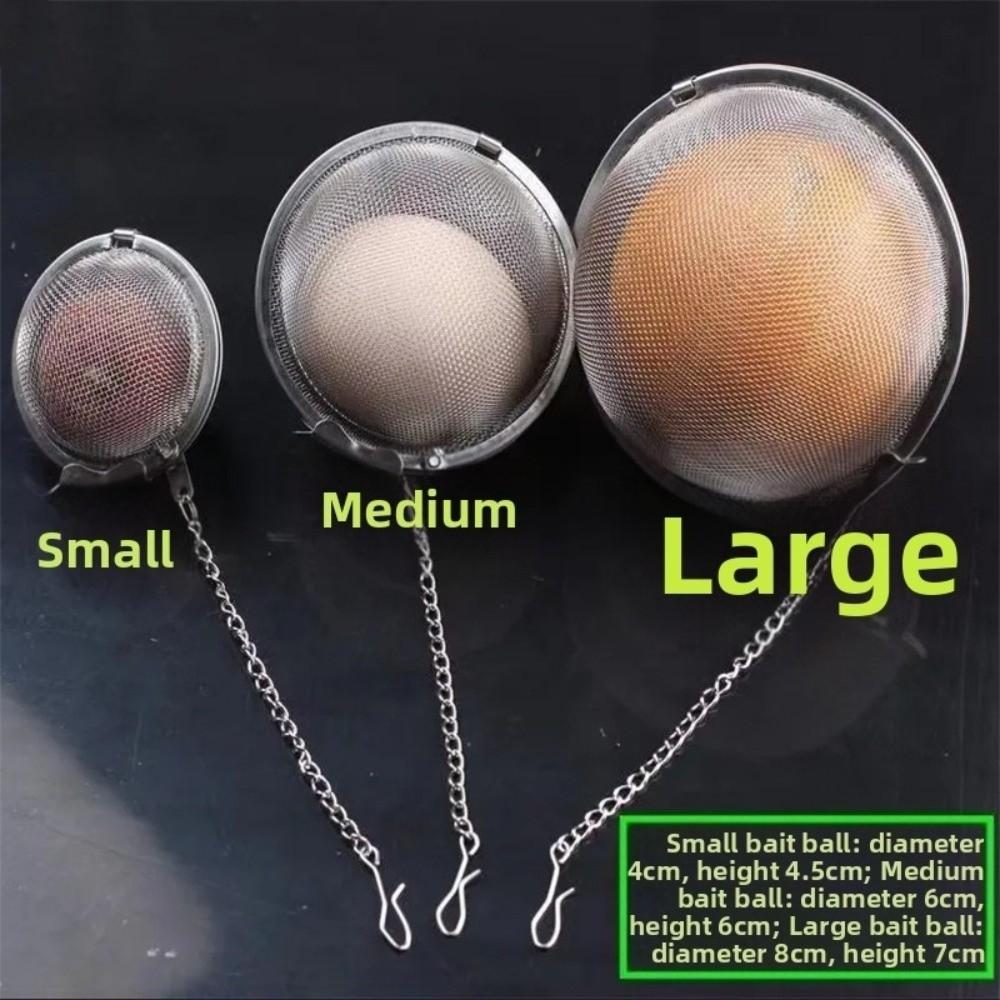 3pcs Durable Mesh Feeding Fish Bait 3pcs Pack Lure Holder Cage Perfect Bait Cage For Fishing