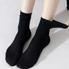 5/10 Pairs Thin Ice Silk Women's Long Tube Socks Summer Cool Mid Calf Socks Black and White Ice Ice Socks Pile Pile Ladies' Socks