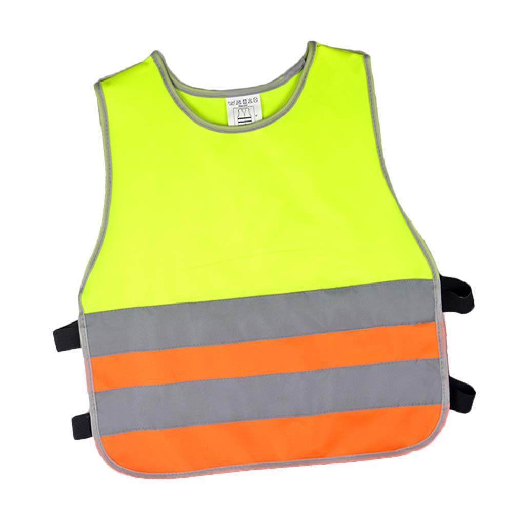High Visibility Student Child Student Reflective Kids Vest Scooter Cycling School Safety Vest Jacket