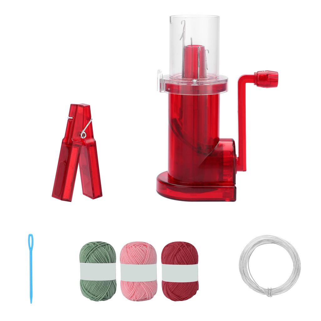 Hand Knitting Machine Needle Thread Tool Set Household Weavers Multicolor Yarn Knitting Tool for DIY Sewing Crocheting