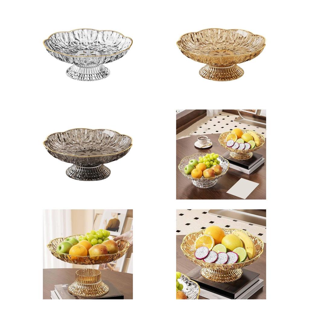 Decorative Fruit Basket with Drainage Holes, Vegetable Holder for Parties, Kitchen Counter, Country