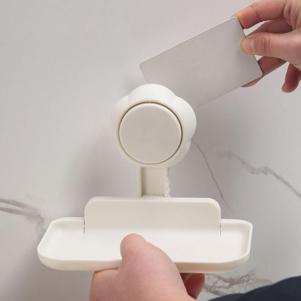 Foldable Wall Mounted Storage Rack Punch-Free Wall Storage Shelf New Bathroom Wall Organizer