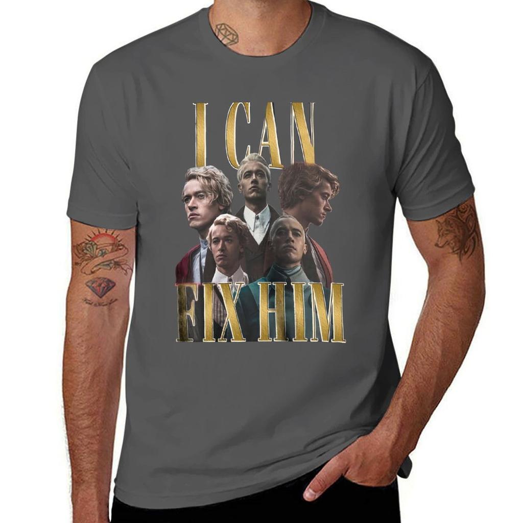 Tom Blyth I Can Fix Him Retro TShirt Classic Graphic Short Sleeve Top TShirt