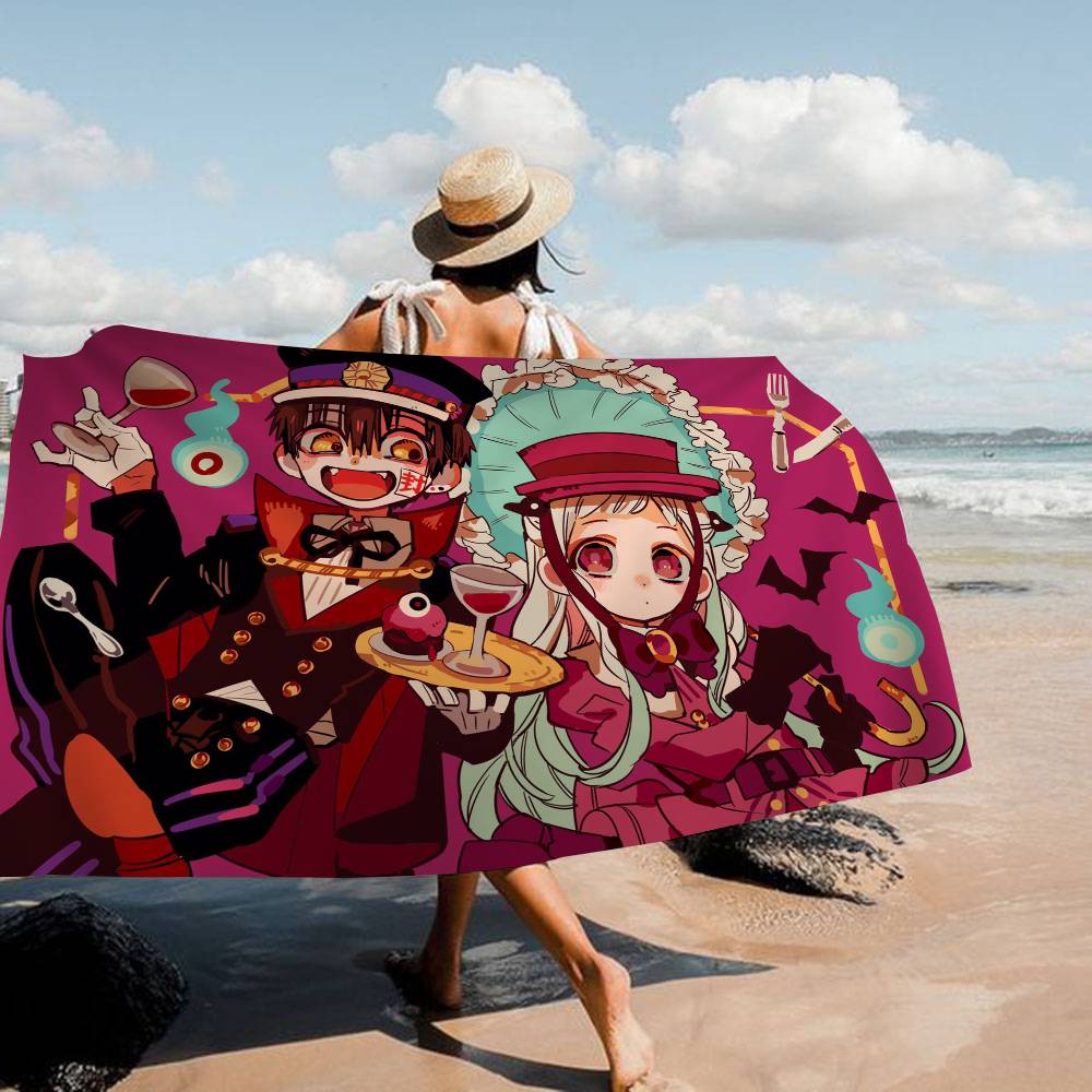 Toilet B-Bound H-Hanako Kun Microfiber Printed Beach Towel Mountain Climbing Yoga Beach Swimming Running Absorbent Soft Towel