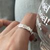 Кольцо из стерлингового серебра 925 пробы, ретро, простое серебряное кольцо для женщин, не тускнеющее, легкая роскошь, ощущение высокого класса, универсальное, открытое, модное, кольцо с индивидуальностью