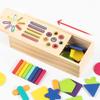 Geometric Solids Montessori Educational Game 3D Shapes Color Shape Sorting Toy  Preschool Element