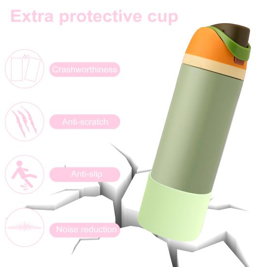 2 шт. силиконовый чехол для фляги Owala 24/32 унции противоскользящий защитный чехол для FreeSip BPA Free можно мыть в посудомоечной машине аксессуары для крышки чашки