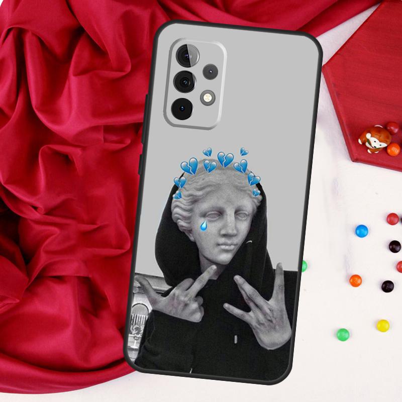 Знаменитая эстетичная статуэтка для Samsung Galaxy A56 A36 A26 A16 A05 A06 A22 A32 A52 A54 A34 A14 A55 A15 A53 A33 A35 Чехол