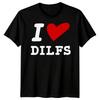 Мужская футболка с надписью Love DILFS Funny Fathers Day TTshirt Tee Лучший папа на свете Папа Жизнь Папочка #FD