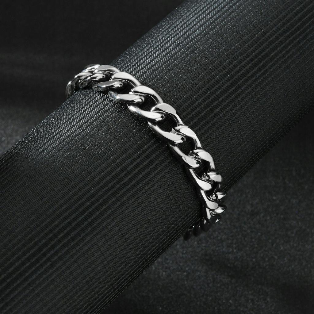 THICK Men' Silver Bracelet Armored Bracelet + FREE