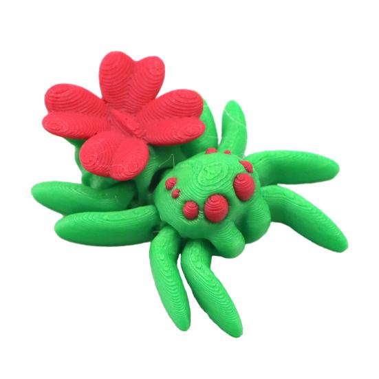 Yousheng 3D Printed Spider Ornament Mini Spider with Movable Joints Colorful Spider Fidget Toy for Kids And Adults Party Favors