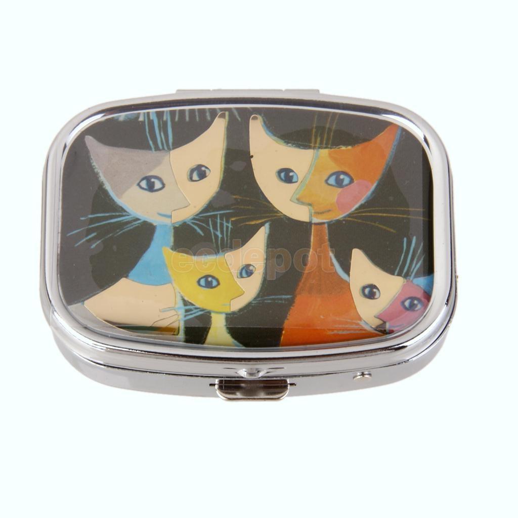 Чехол-органайзер для таблеток Family Cats Moonlight с внутренним зеркалом