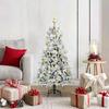 Artificial Foldable Christmas Tree White 120 cm PE and PVC