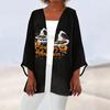 Женская повседневная модная легкая куртка средней длины с принтом, кардиган