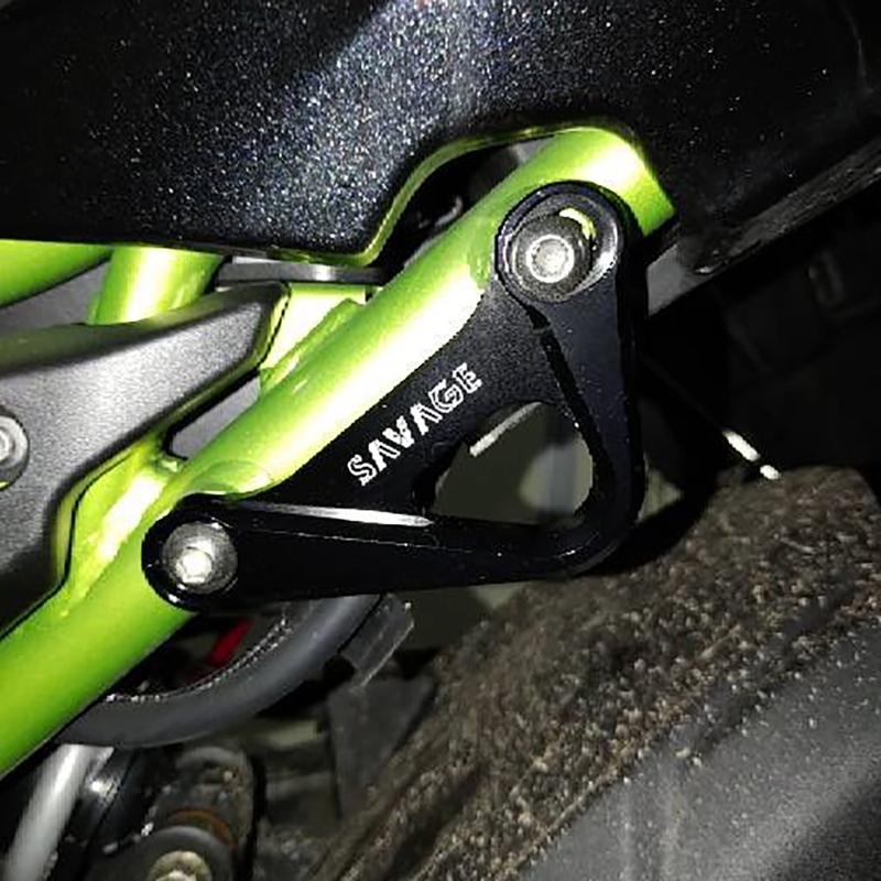 Rear Footrest Blanking Plate For KAWASAKI NINJA 650 Z650 2017-2026 EX650 Motorcycle Racing Hook Passenger Foot Rest Pedal Delete