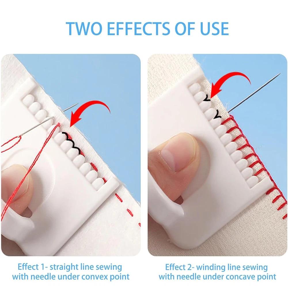 2-6pcs Sewing Guide Template Kit for Consistent Stitches 3mm Spacing Precision Sewing Tool for Fabric Embroidery Leathercraft