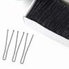 Metal U-Shaped Bobby Pin Invisible U-Shaped Hairpins Black Wave Barrettes  Girls