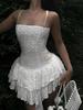 2025 High-End Strapless Puff Petite Dress - European & American Summer Style