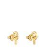 [TOUS] 18K Gold Vermeil Silver Manifesto 14mm Earrings 1004223100