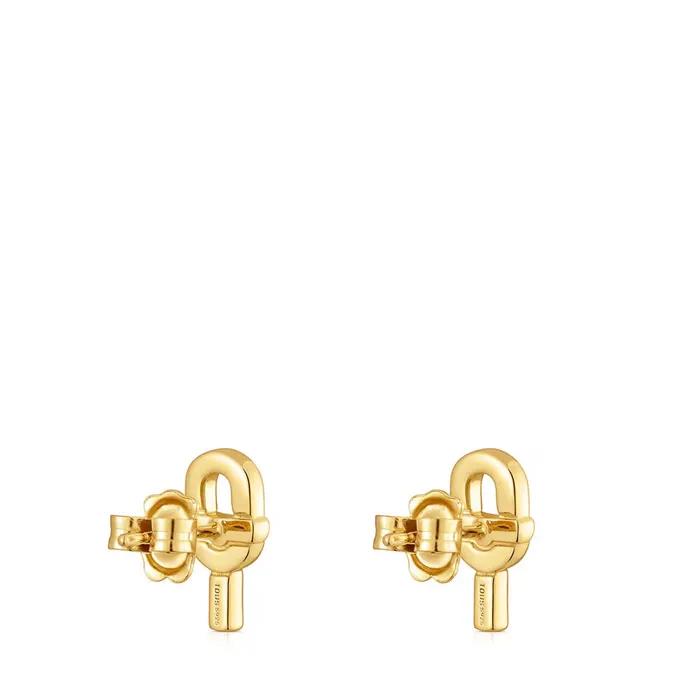 [TOUS] 18K Gold Vermeil Silver Manifesto 14mm Earrings 1004223100