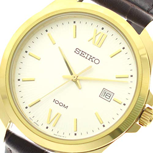 Seiko Часы SEIKO мужские SUR284P1 кварцевые серебристые темно-коричневые [] [t-1]