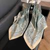 Retro 91 square scarf twill silk printing Korean version girls silk scarf summer and autumn imitation silk decorative gift scarf