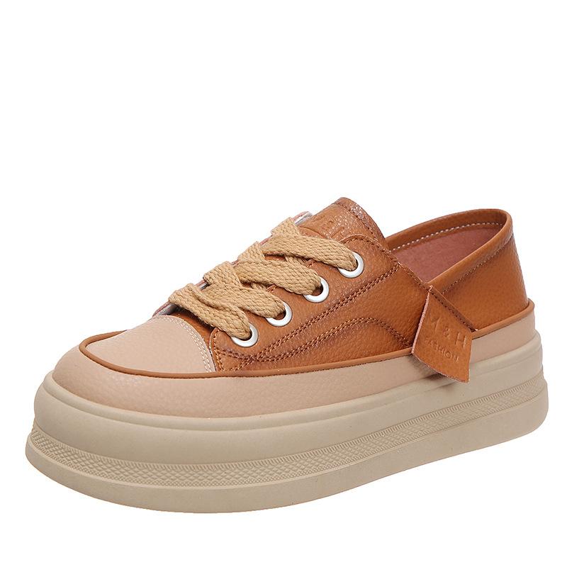 Интернет-платформа знаменитостей две белые туфли для женщин 2025 года весна и осень новая универсальная повседневная спортивная обувь прилив