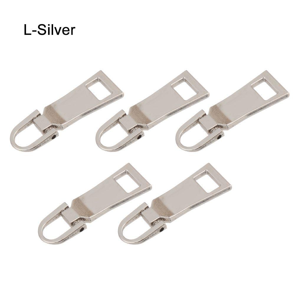 5pcs Bag Suitcase Detachable Zipper Repair Kit Metal Zipper Head Metal Zip Zipper Slider Zipper Pull