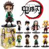 8pcs/kit 2026 Latest  Demon Slayer Tanjiro Kamado Nezuko Animation Figure Miniature Playthings Decoration Piece Playthings Mystery Case Decoration