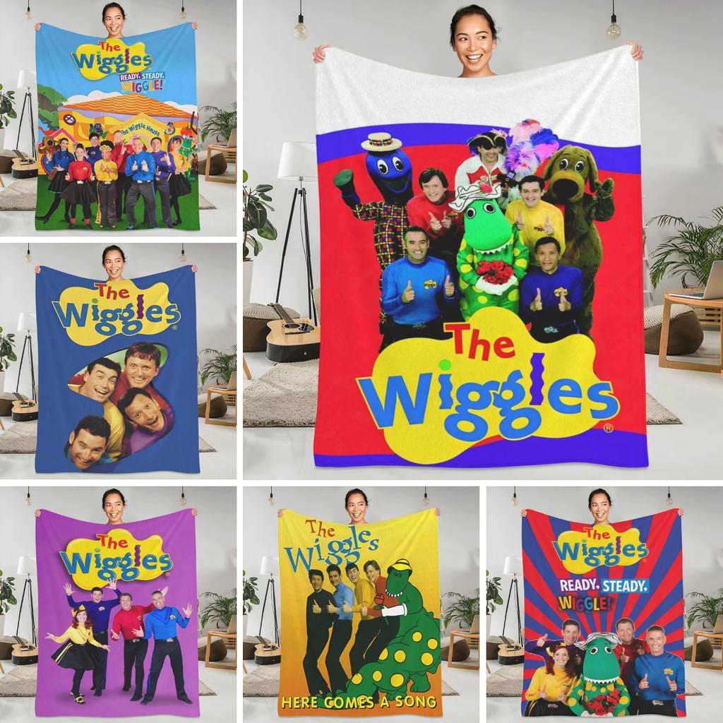 Пледы Wiggles Мягкий Теплый Плед Австралийская Детская Музыкальная Группа Плюшевый Плед Домашний Декор Фланелевое Покрывало Чехол для Дивана-Кровати