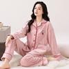 Осенне-зимняя женская тонкая бархатная пижама, женский велюровый теплый коралловый велюровый комплект для отдыха, короткий велюр