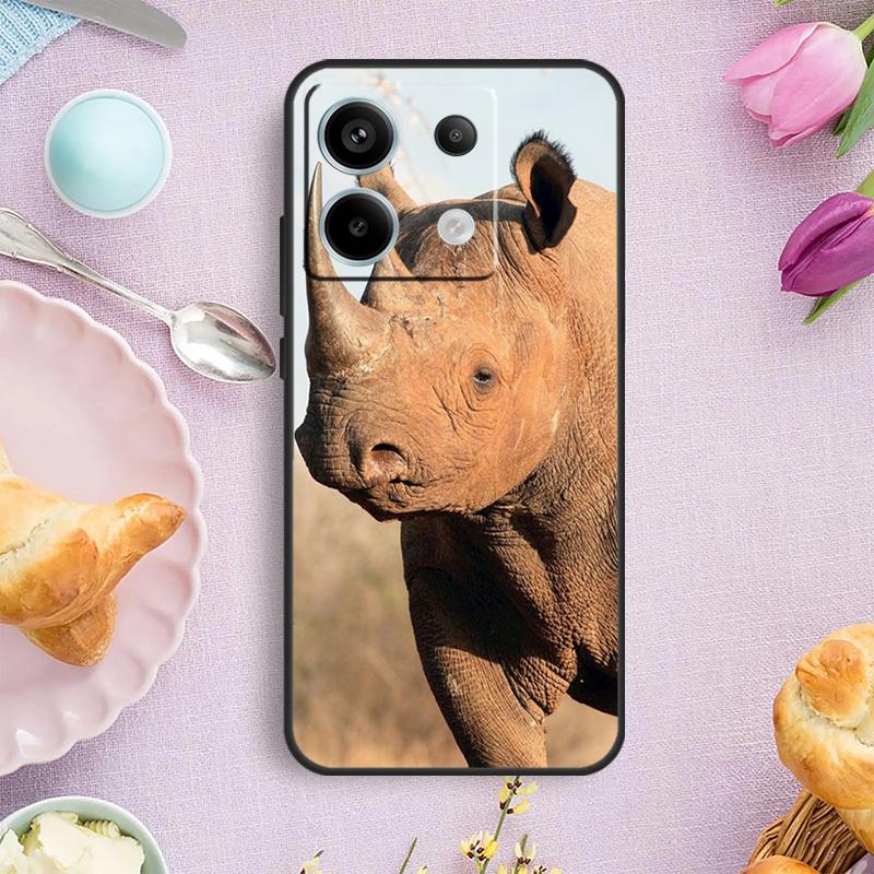 Animal Rhino Case For Xiaomi Redmi Note 13 11 10 12 14 15 Pro Plus Cover For Redmi 15 14C 10C 13C 12C 15C